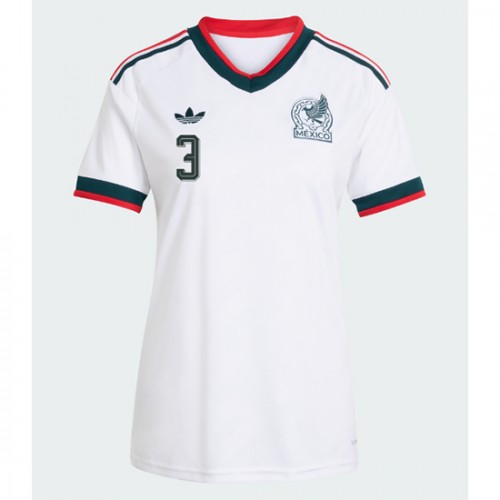 Mexiko Cesar Montes #3 Replika Bortatröja Damer VM 2026 Kortärmad